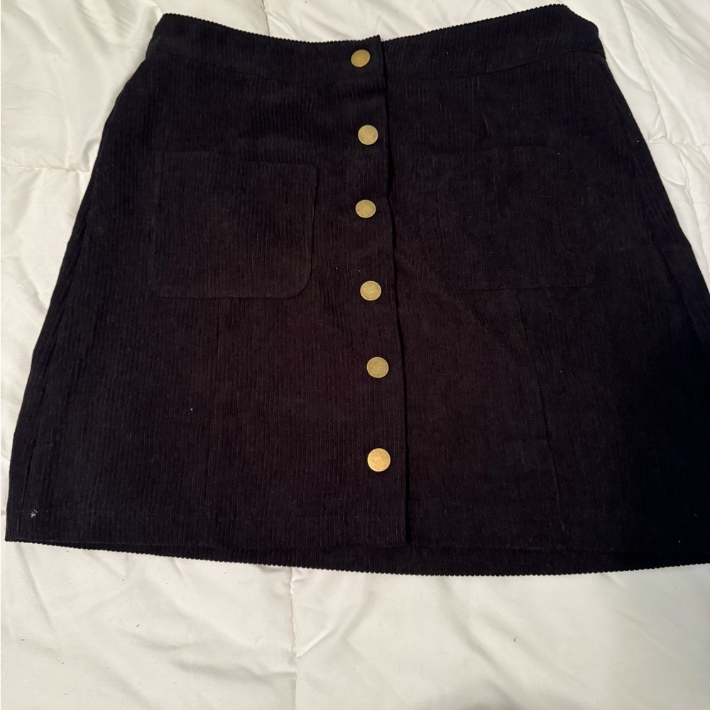 Black Corduroy Style Skirt | NWOT | $8
